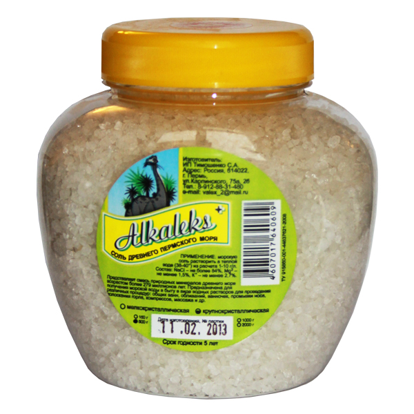 Морская соль Alkaleks м/к 500 г. банка 